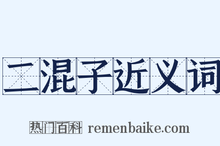 二混子近义词是什么意思的图片